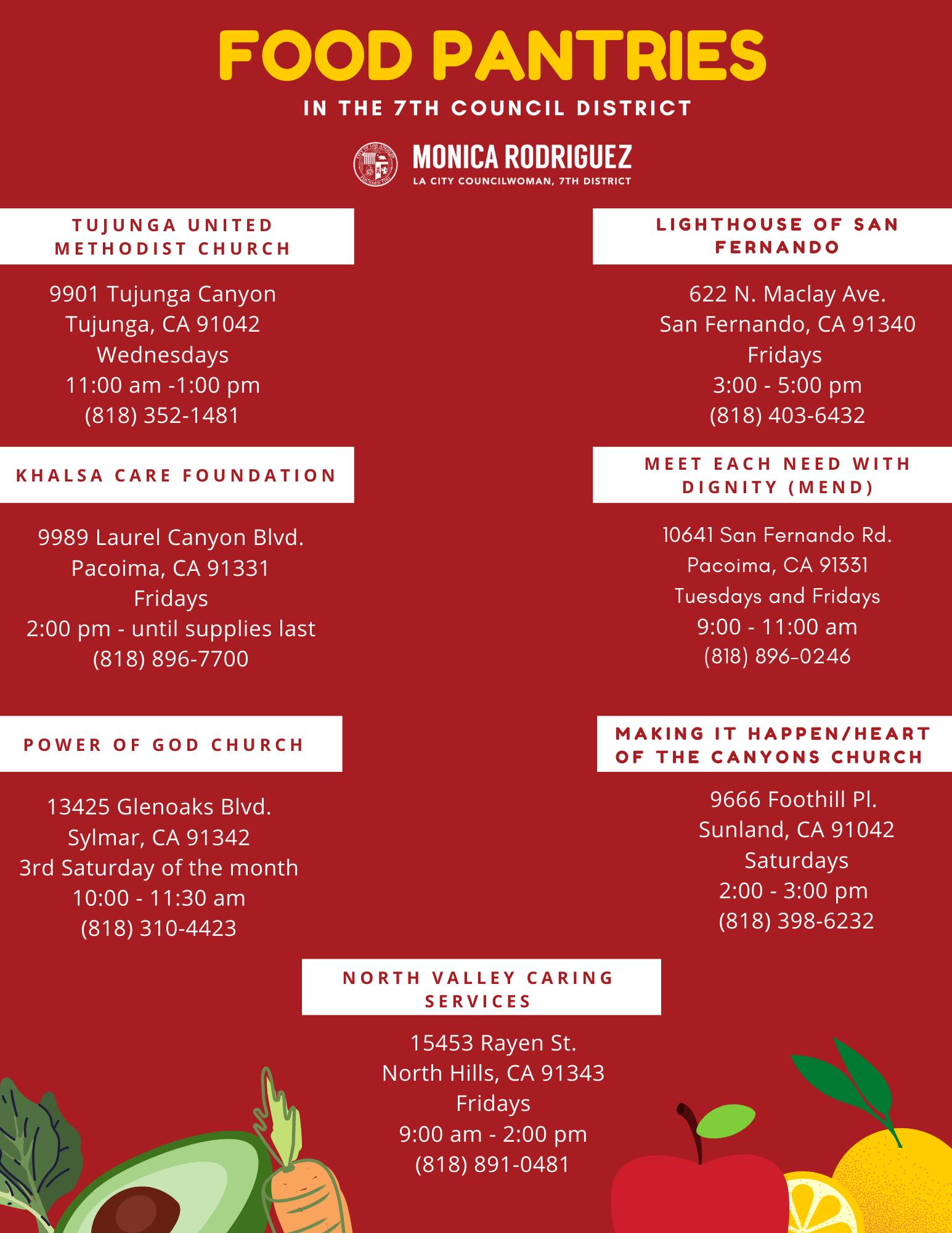 If You are Facing Food Insecurity, Please Contact Your Closest Food Pantry