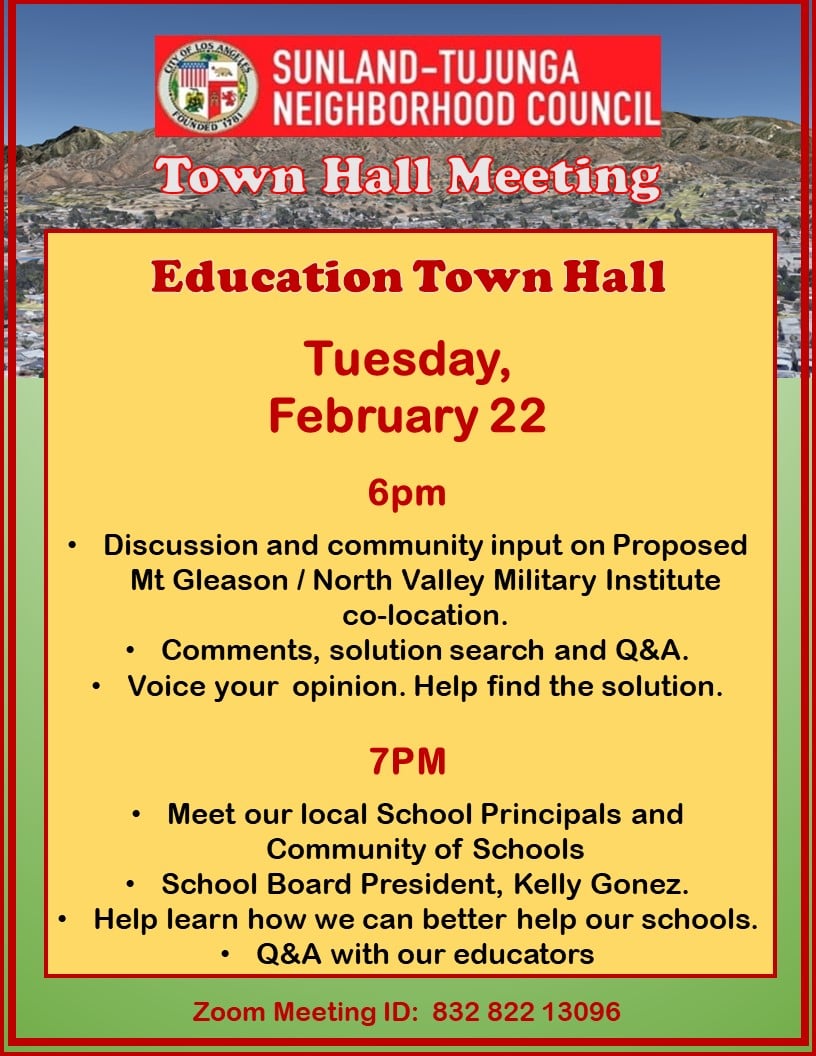 Join Us for an Education Town Hall Meeting