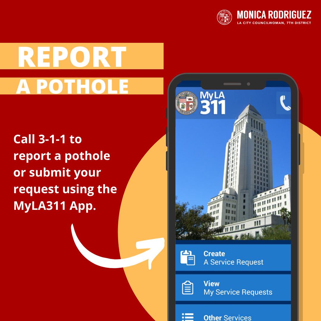 Take Control, Report a Pothole