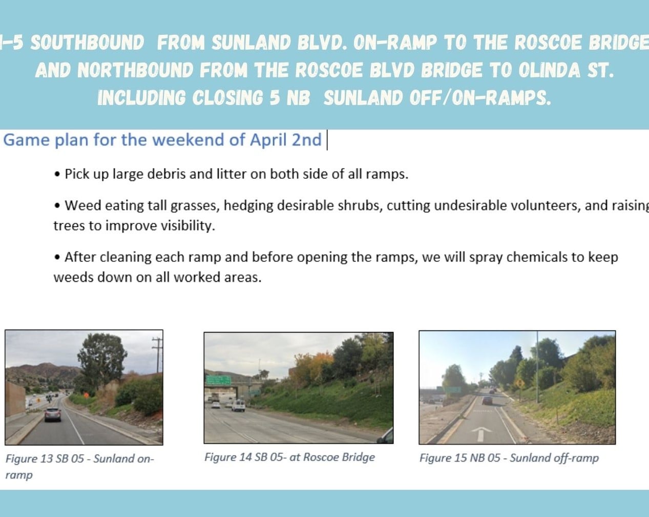 Caltrans will be Conducting a “Swarm” Maintenance Operation