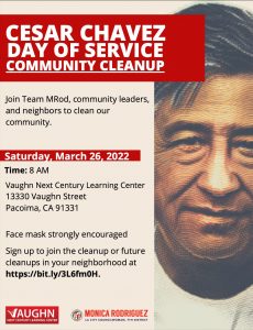 Cesar Chavez Day of Service Community Clean Up