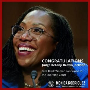 Congratulations Judge Ketanji Brown Jackson