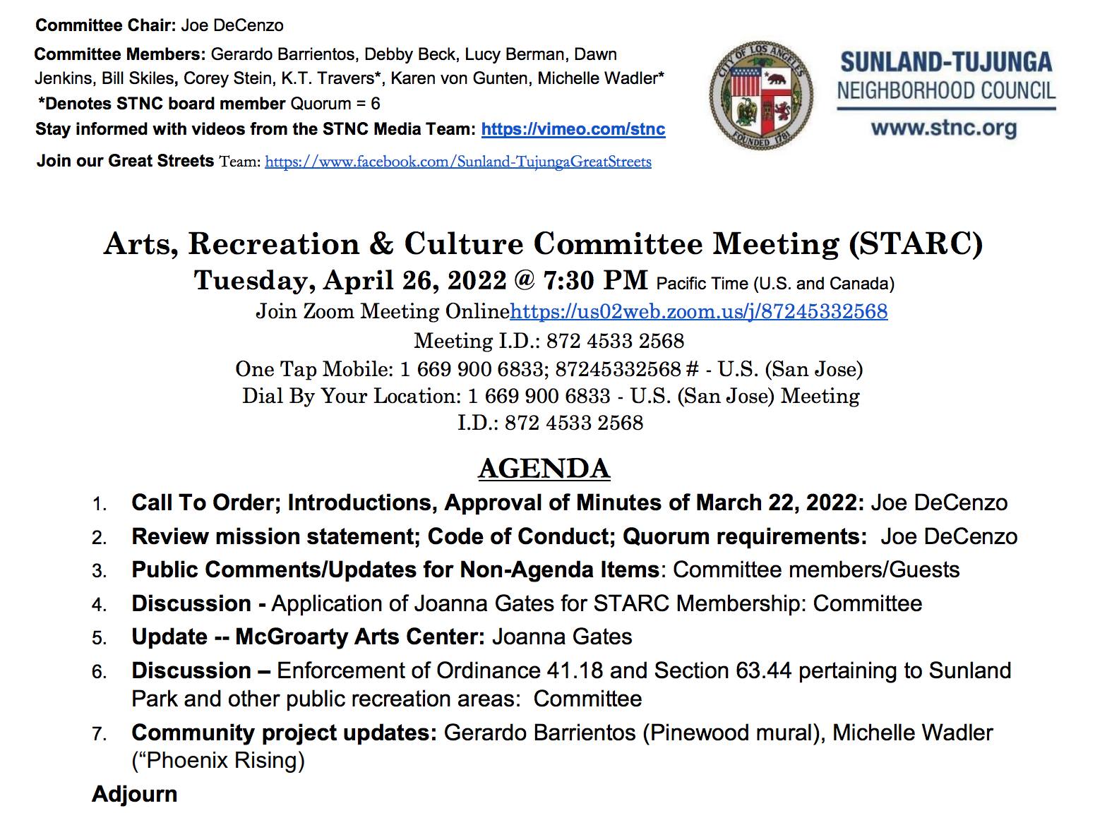 STAT - Safe Transportation & Traffic Committee Meeting