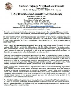 STNC Beautification Committee Meeting