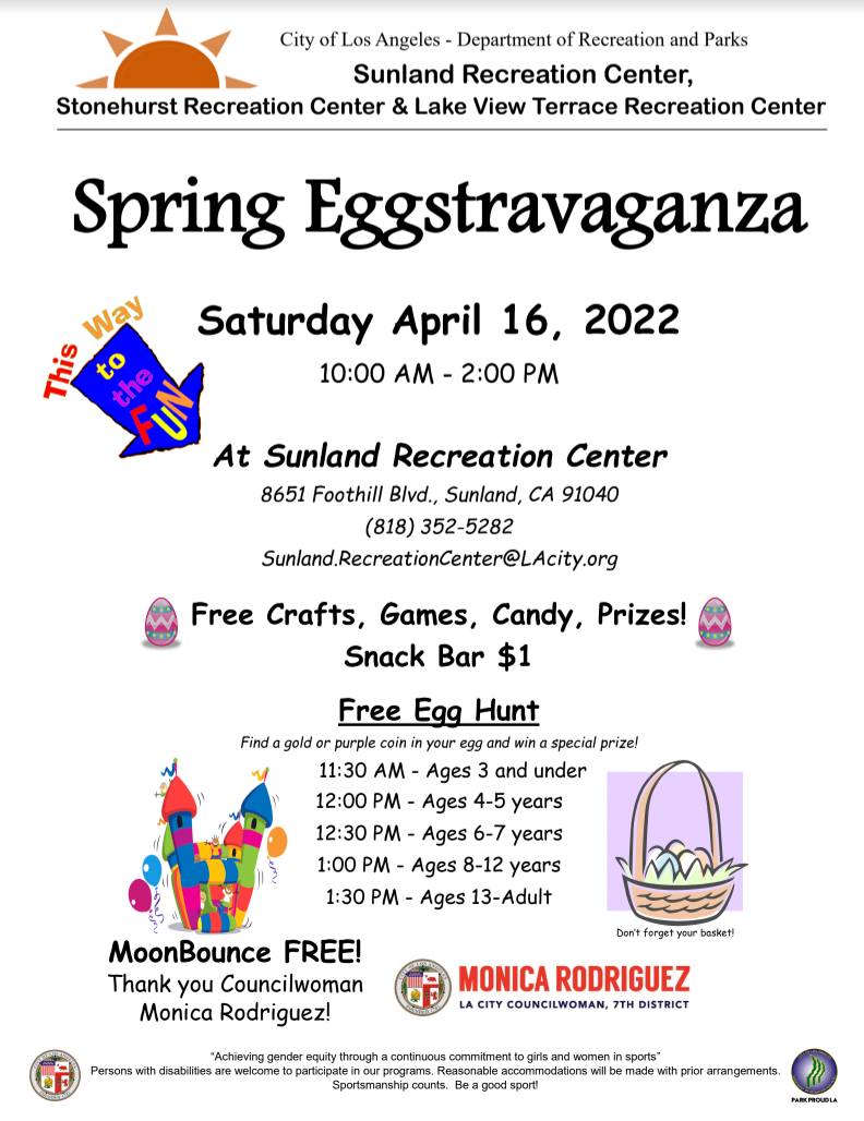 Spring Easter events in Pacoima