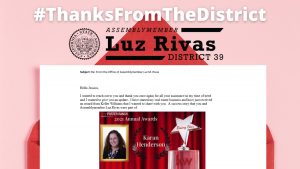 Thanks From The District . . .