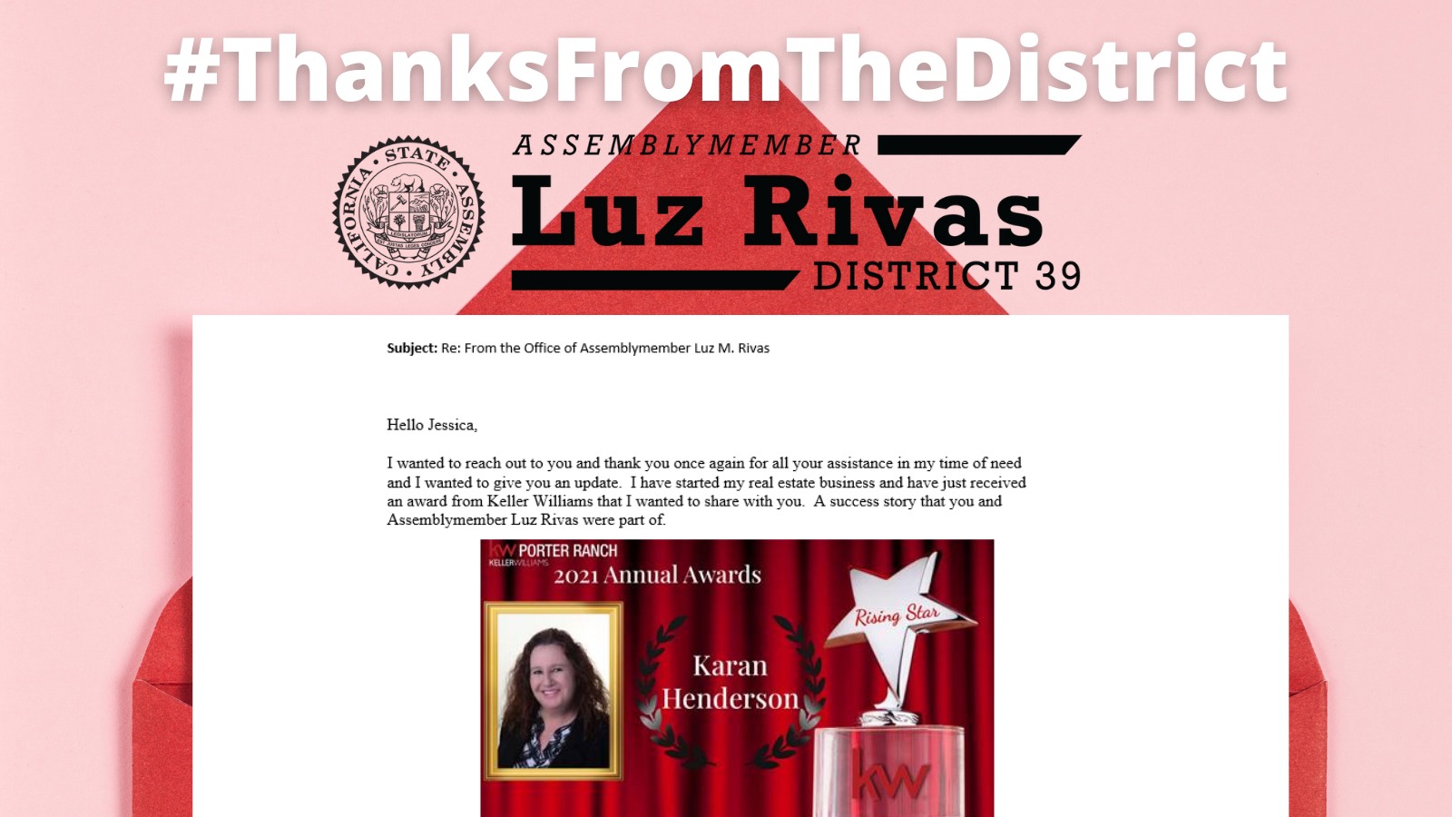 Thanks From The District . . .