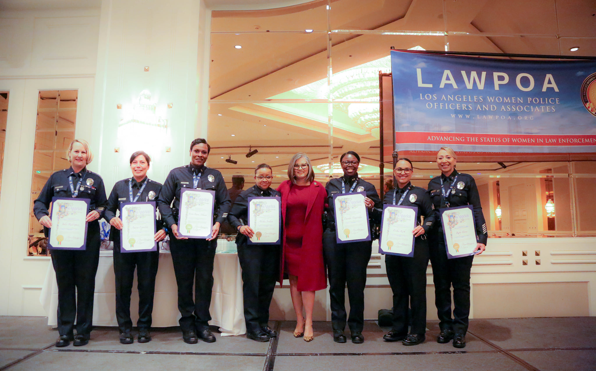 I Honored the Los Angeles Women Police Officer Association