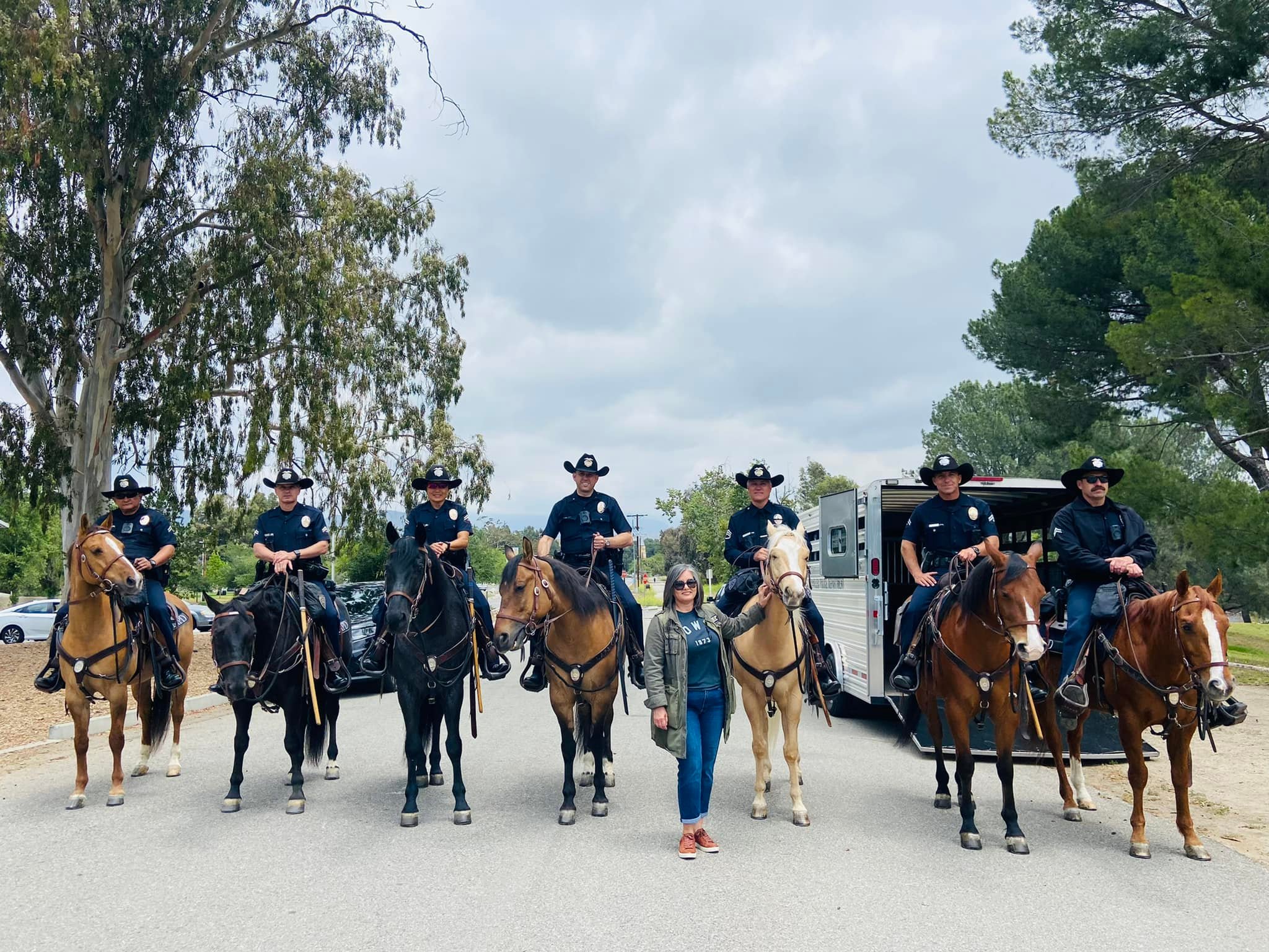LAPD Mounted Unit continues to Patrol Hansen Dam