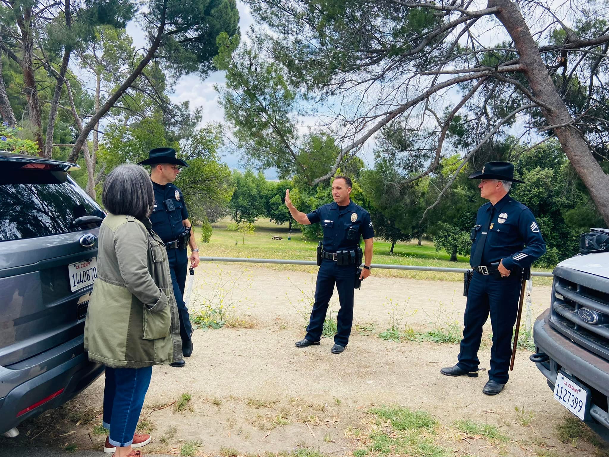 LAPD Mounted Unit continues to Patrol Hansen Dam