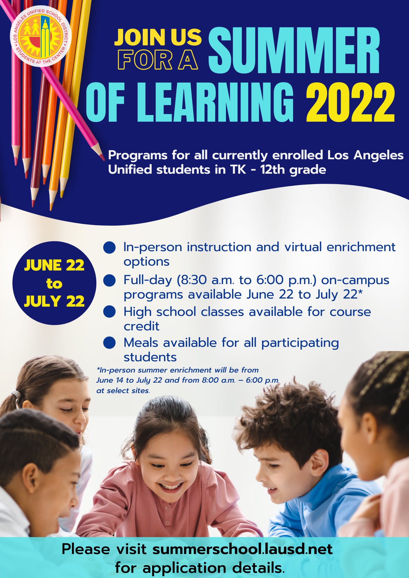 Los Angeles Unified School District is Offering On-Campus Programs