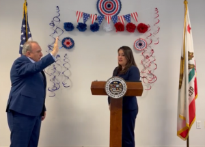 Pleasure of Conducting Oath of Office of Hector Cabrera