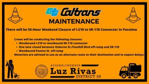 Road Closure Alert, Caltrans District 7 will be Closing