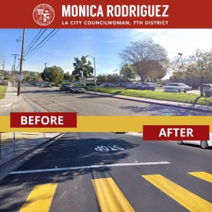 Resurfaced Filmore Street from Dronfield Avenue