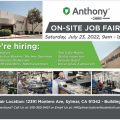 Anthony International is Hosting a Focused Job Fair