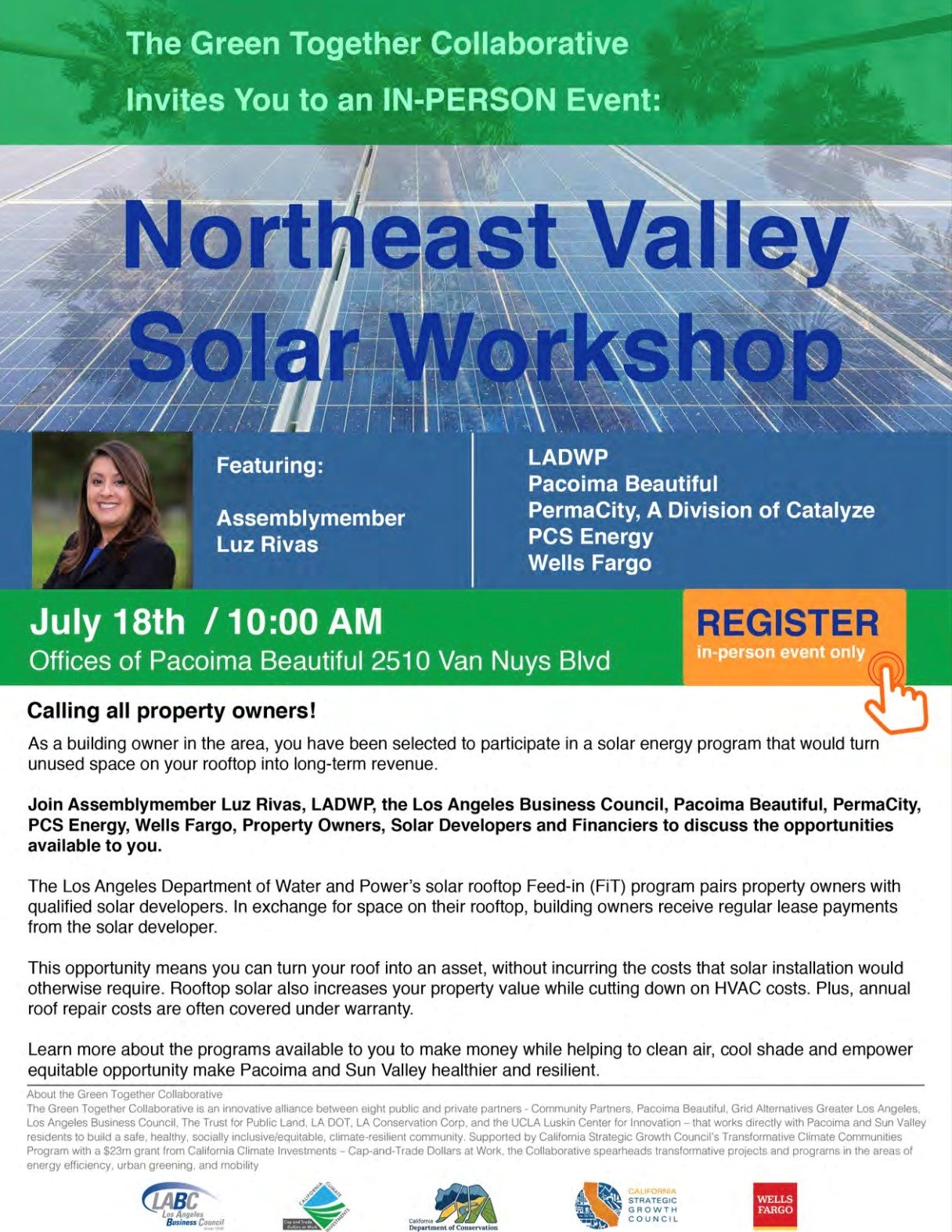 Northeast Valley Solar Workshop on Monday, July 18th