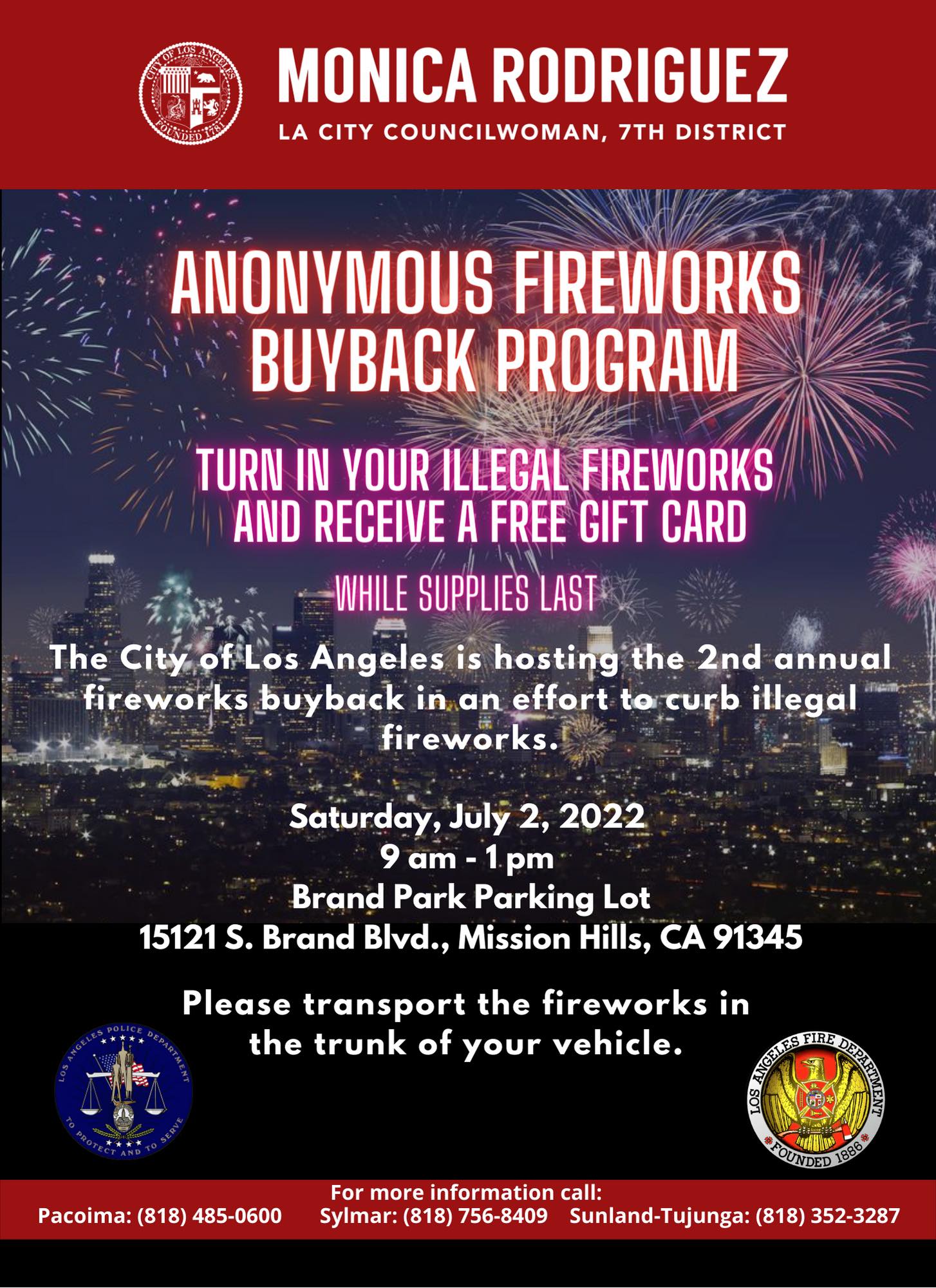 Our Second Annual Fireworks Buyback on July 2