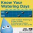 Water Conservation - Know Your Watering Days