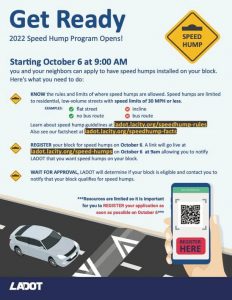 If You would Like a Speed Hump on Your Block to help Reduce Vehicular Speed