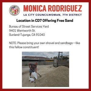 Locations in CD7 Offering Free Sandbags