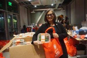 Distributed Turkeys and Sides on Tuesday to 500 Families