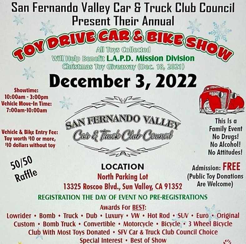 Annual Toy Drive Car & Bike Show
