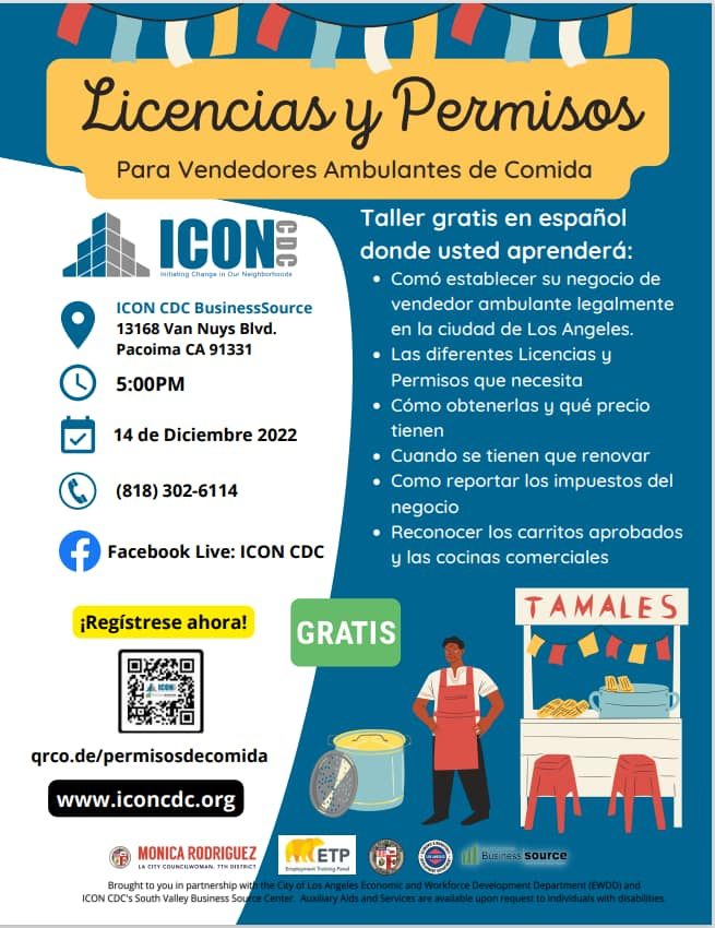 Hosting Another Workshop in Spanish to Help Food Vendors