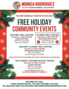 New Date for our Sylmar Tree Lighting