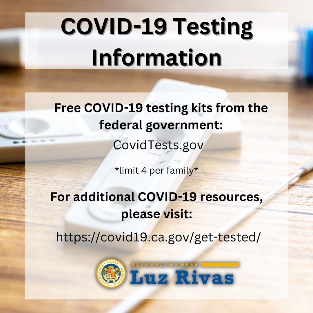 The Federal Government Announced Families across the Country can Order Free COVID-19 Test Kits