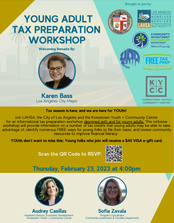 Virtual Tax Preparation Workshop