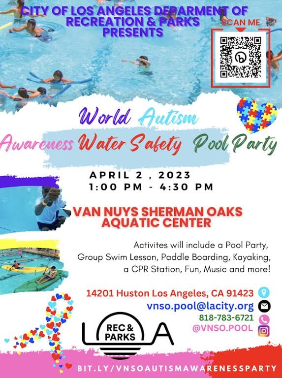 First Annual World Autism Awareness Water Safety Pool Party