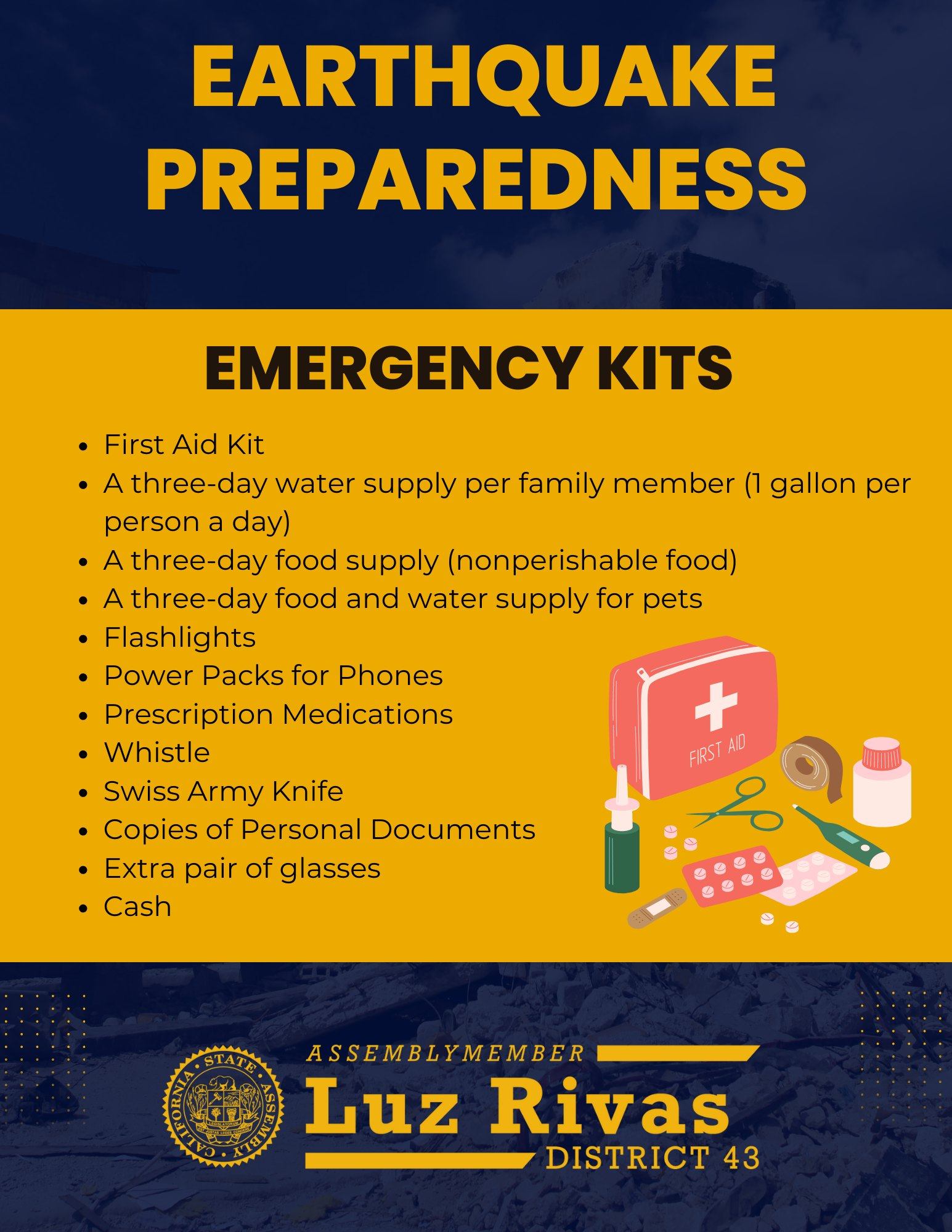 April is Earthquake Preparedness Month