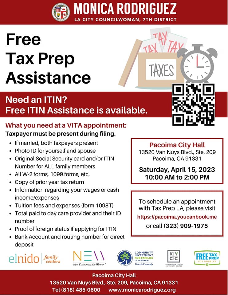 FREE Tax Prep Assistance Workshop