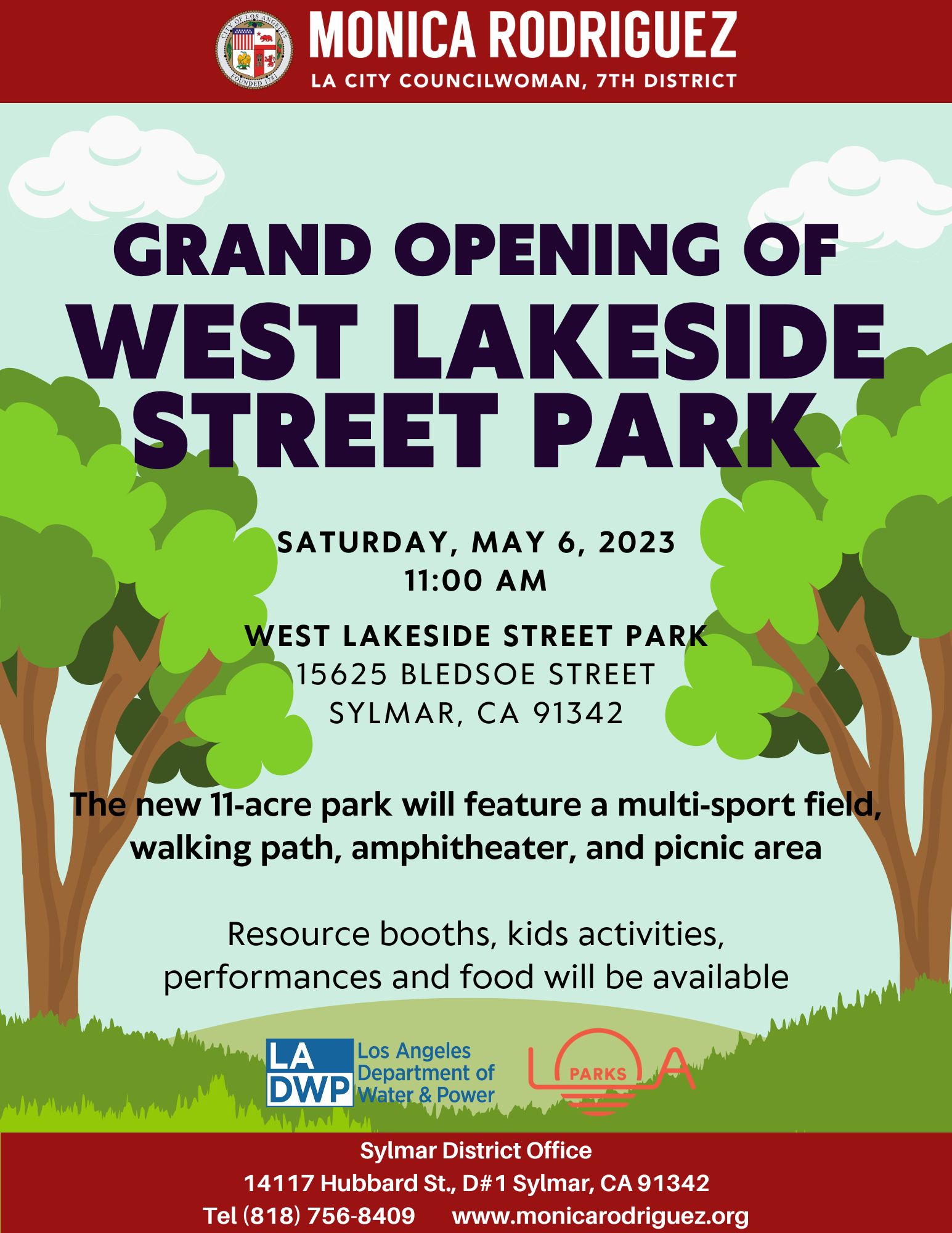 Grand Opening of West Lakeside Street Park