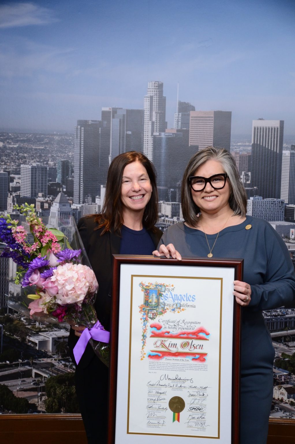 From Councilwoman Monica Rodriguez Desk Congratulations to the