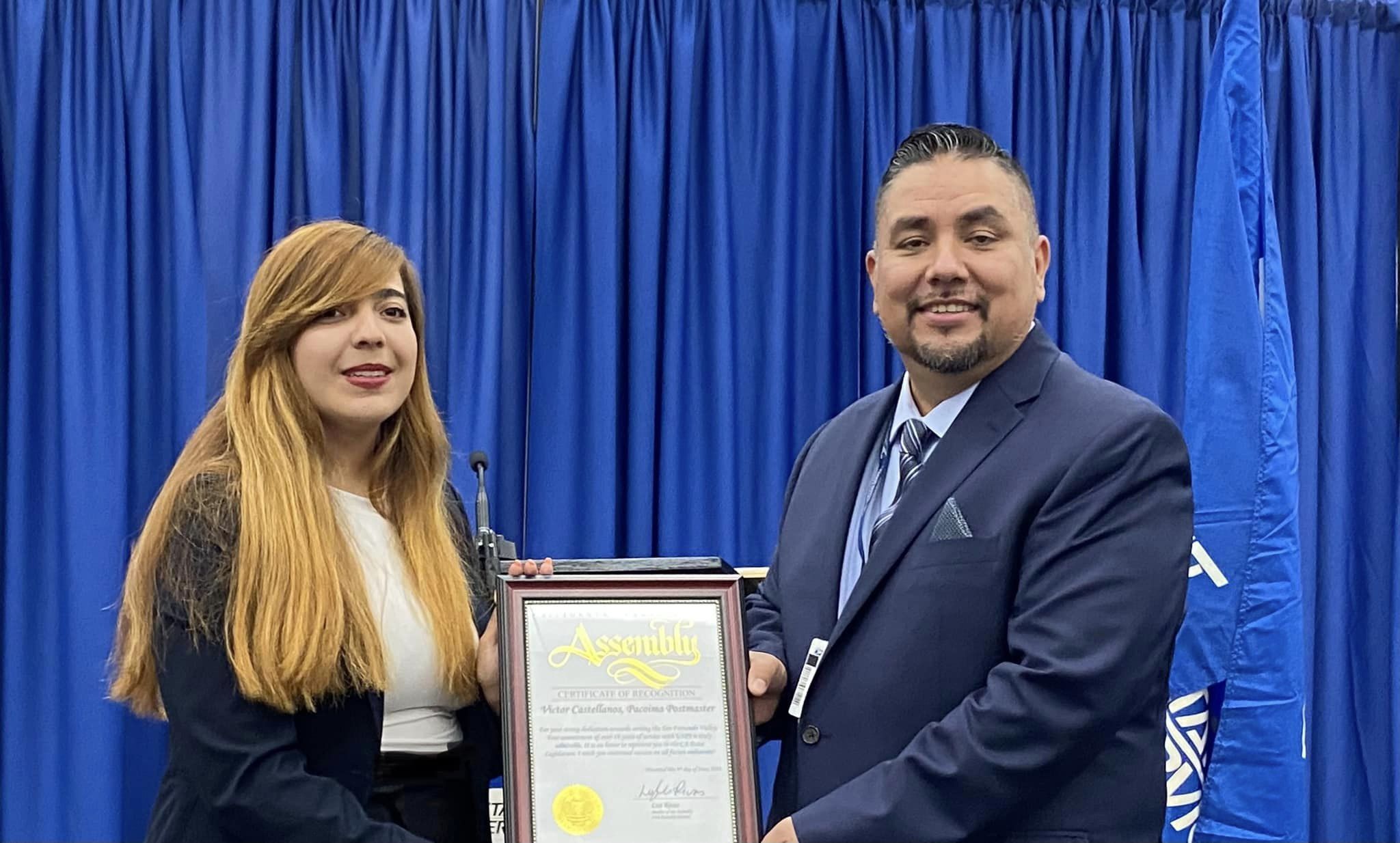 Victor Castellanos -  New Pacoima Postmaster