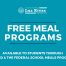 Several Free Meal Programs available to Children