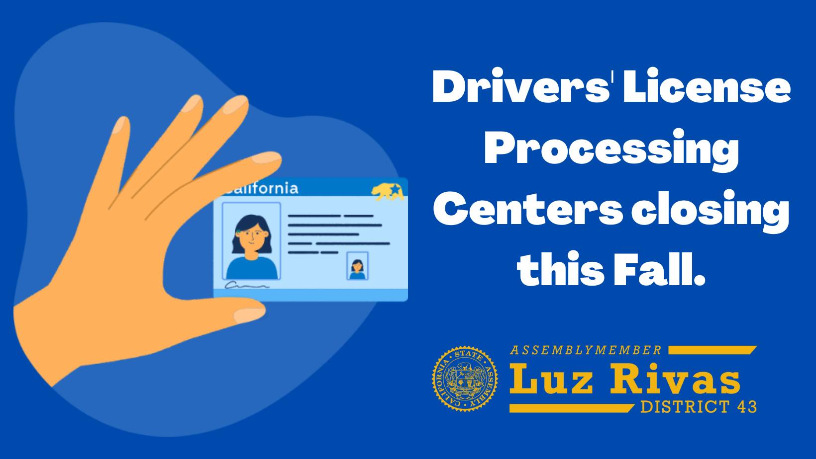 Drivers' License Processing Centers Closing this Fall