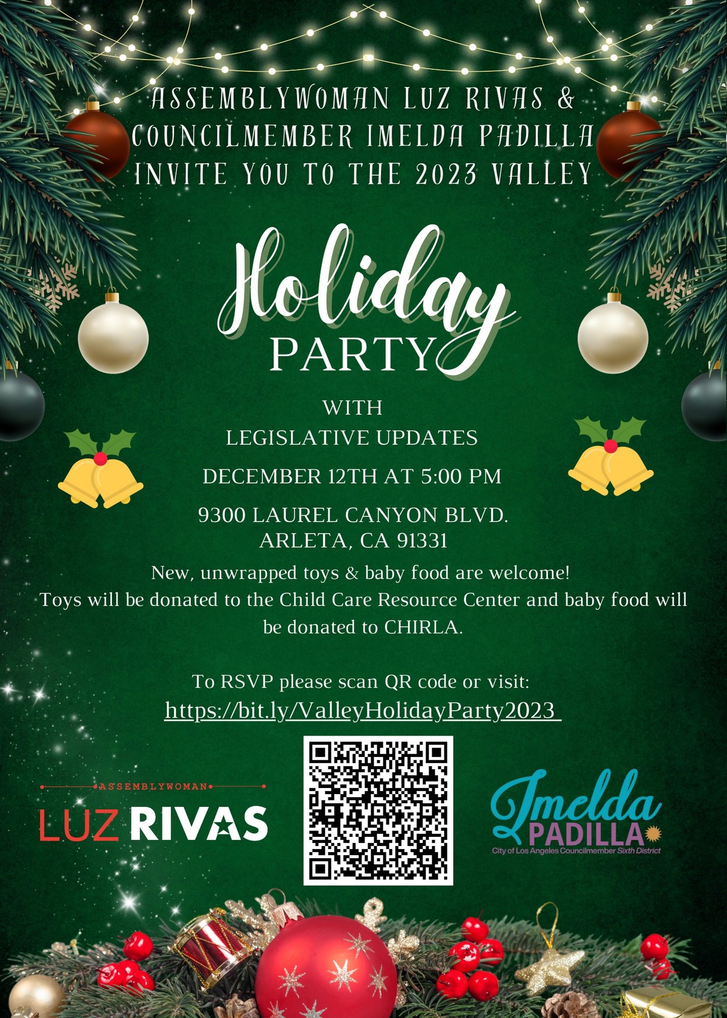 2023 Valley Holiday Party and Toy Drive