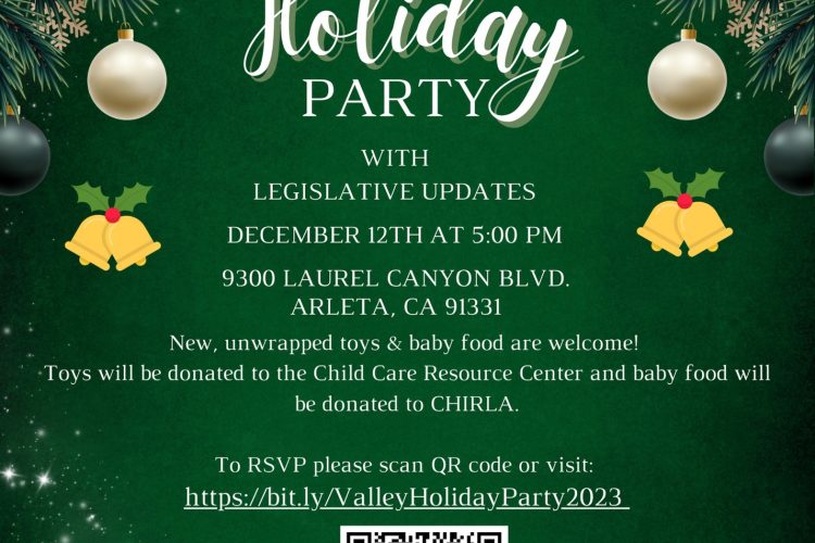 From Assemblymember Luz Rivas Desk – Join Councilmember Imelda Padilla & Me for the 2023 Valley Holiday Party and Toy Drive